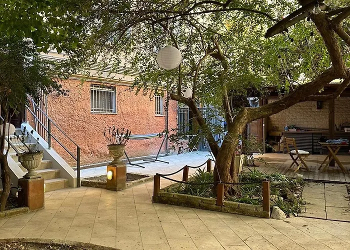 Small Garden Oasis In The Center Of